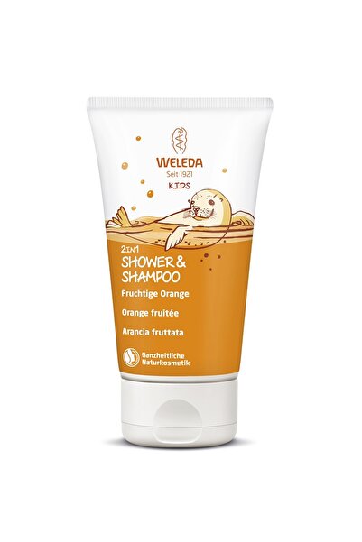 Weleda Gel de dus si sampon cu portocale 2 in 1 pentru copii -