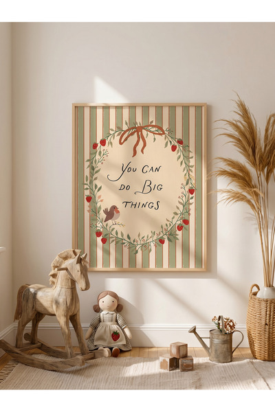 Creatick Design İskandinav Tarzı Masif Ahşap Çerçeveli Çocuk ve Bebek Odası M...
