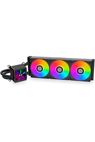 Lian Li Galahad II LCD 360 AIO CPU Liquid Cooler - Features a customizable 2....