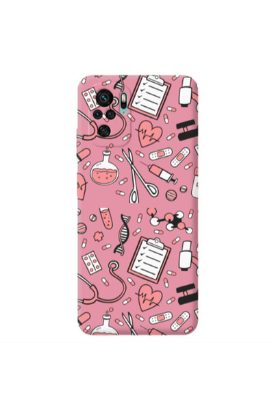 Other Xiaomi Redmi Note 10S Laboratory Pink Colored Silicone TPU Θήκη