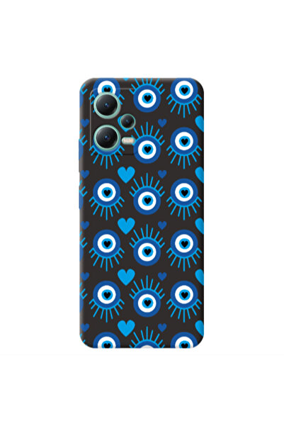 Other Xiaomi Redmi Note 12 Pro 5G Heart Eye Black Colored Silicone TPU Θήκη