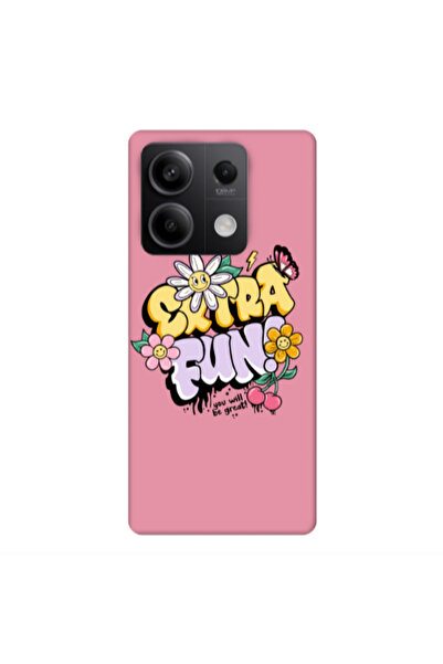 Other Xiaomi Redmi Note 13 5G Extra Fun Pink Colored Silicone TPU Θήκη