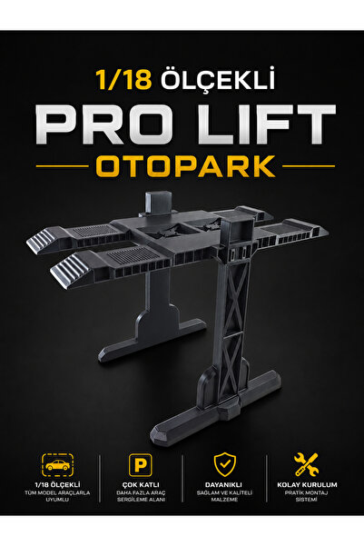 Genel Markalar 1/18 ölçekli diorama diecast model araç lift otopark