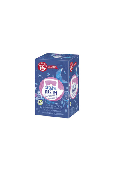 teekanne Ceai organic Sleep & Dream, 20 plicuri, 34g, cu melisa, menta, lavanda