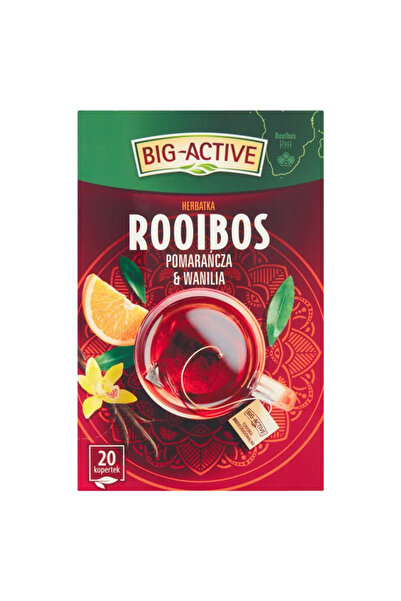 Generic Brand Big-Active Ceai Rooibos Portocală și Vanilie (20 plicuri x 1.5g...
