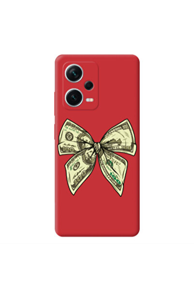 Other Xiaomi Poco X5 Bowtie Dollars Red Colored Silicone TPU Θήκη
