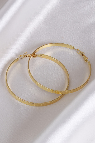 Süspüs Accessories Mono Large Hoop Earrings