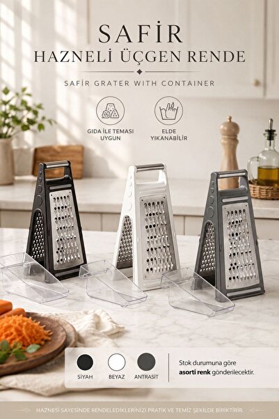 Store HGY Home Safir Hazneli Üçgen Rende - Asorti renk