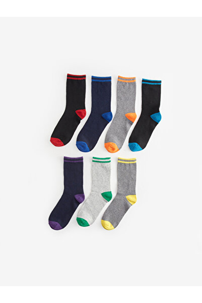 LC Waikiki Șosete scurte pentru băieți, color block, pachet de 7
