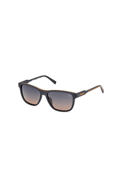 Timberland Matte Grey Polarized Injected Male Sunglasses