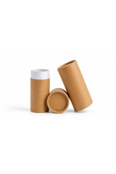 aybaş kağıtçılık 9x14 cm (3 Adet) Kraft Kapaklı Hediyelik Silindir Kutu, Sert...