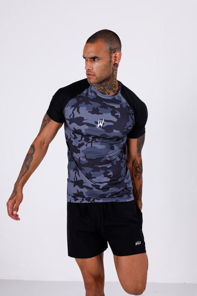 Wild Athletic Μπλουζάκι συμπίεσης MMA NOGI με κοντά μανίκια Body Rashguard Κα...