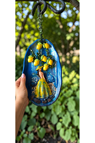 Genel Markalar Dekoratif limonlu duvar tabağı 3d kabartmalı duvar dekoru el y...