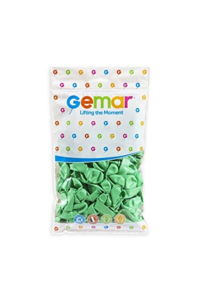 Gemar Set de 100 baloane din latex, A50, Verde mentă