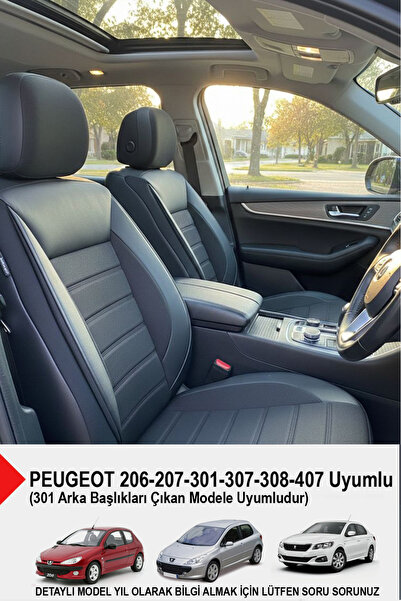 GM-DESIGN Speed Series Pique Fabric Car Seat Cover - (Peugeot 206-207-208-306...