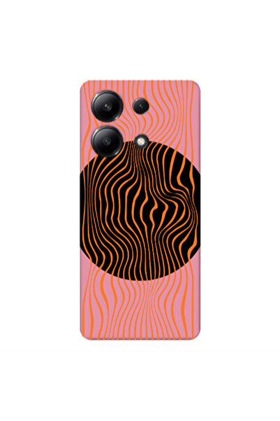 Other Xiaomi Redmi Note 13 4G Trapezoidal lines Pink Colored Silicone TPU Θήκη