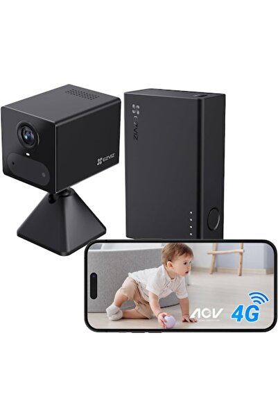 EZVIZ Kit cameră de supraveghere inteligentă de interior CB2 4G cu Power Part...