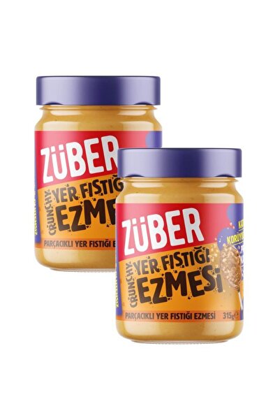 Züber Crunchy Yer Fıstığı Ezmesi 315g x 2 Adet