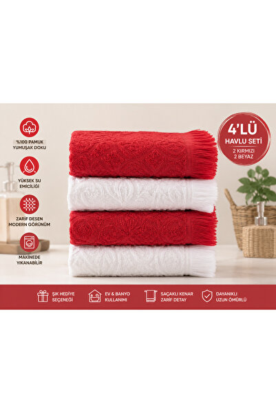 Vivesta Home Pamuklu Mutfak Havlusu 4'lü Set 30x50 cm El ve Kurulama Havlusu ...