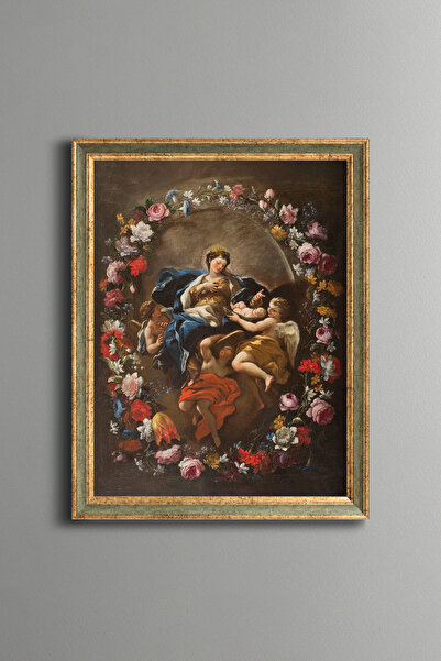 epiqart Pharaoh's Daughter and Moses - Vintage Patterned Painting - Fine Model