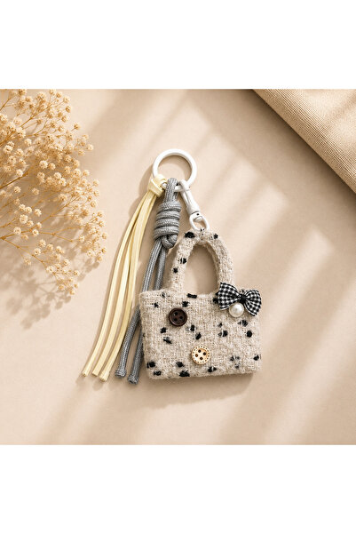Kumru Studio Mini Bag Charm – Gray Phone and Bag Accessory