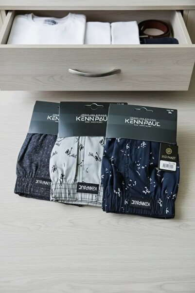Mariposa Secret Kenpaul Patterned Poplin Men's Boxers 6 Pieces