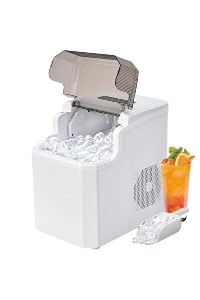 Silver Crest Portable Automatic Ice Maker Machine – Self-Cleaning Ice Cube Ma...