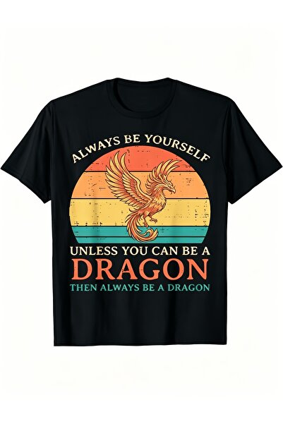 212Wear Men'S Pure T-Shirt, Vintage Mythical Fire Dragon Print Design, Summer...