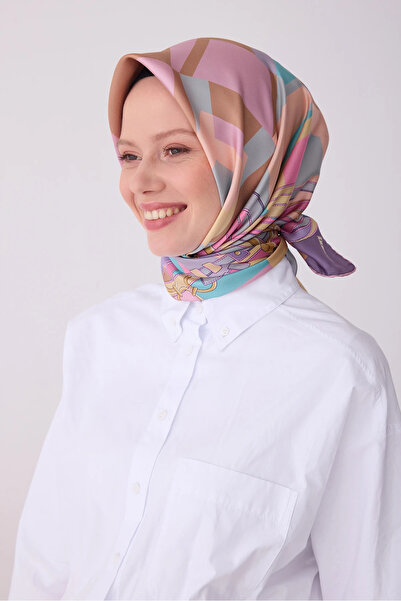 Belli Twill İpek Desenli Eşarp 4300D