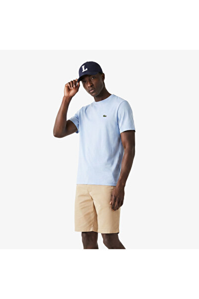 Lacoste Erkek Regular Fit Bisiklet Yaka Mavi T-Shirt