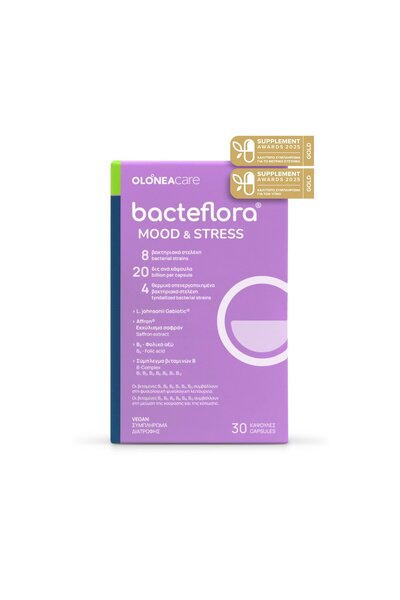 Olonea BACTEFLORA Mood &amp; Stress 30 κάψουλες