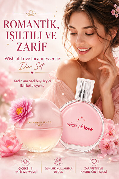 AVON Wish of Love Incandessence Lotus Duo Set
