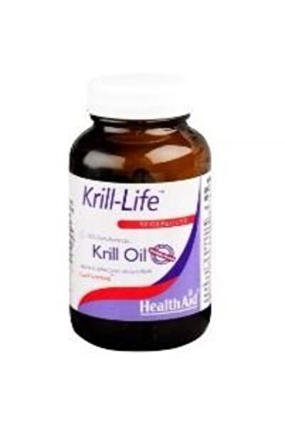 Health Aid Krill-Life Krill Oil 500mg Αγνό Έλαιο Krill, 90 caps