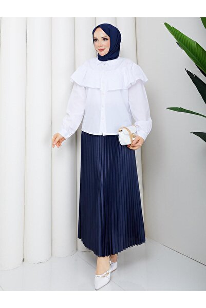 exxitcollection Women's Hijab Shirt with Cape Top Long Sleeves