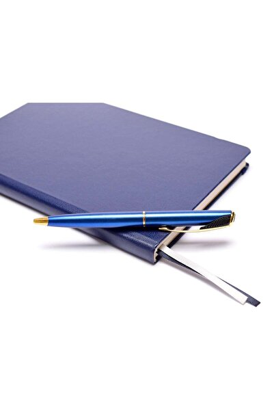 Parker Inflection Tranquil Navy Lacquer Satin 14K Gold Plated Ballpoint Pen, ...