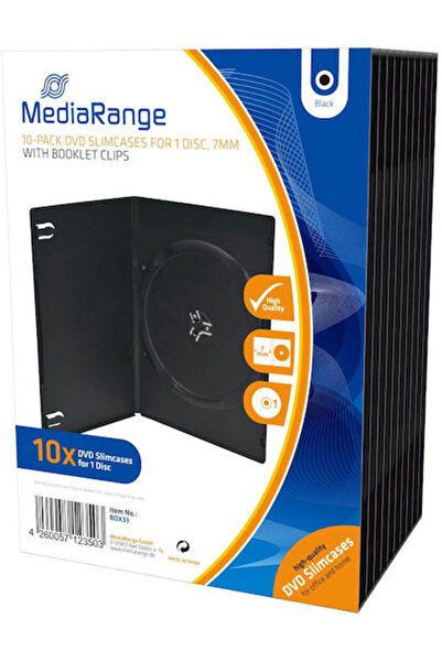 MediaRange Κουτί DVD Μαύρο 10 τεμάχια