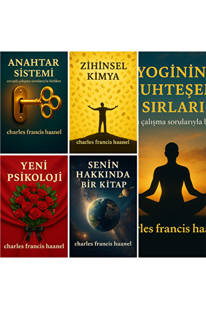 Tudor Kitap Charles F. Haanel -(Yaşamın Kapısını Açan Anahtar Yazarı) - 5 Kit...