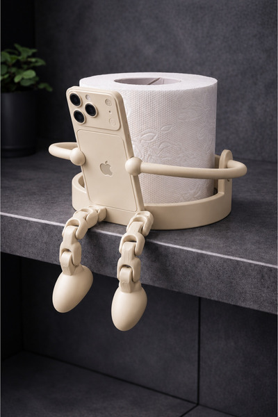 farist Phone Holder Toilet Paper Holder - Fun Bathroom Accessory - Decorative...