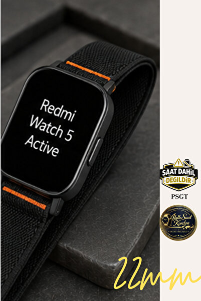 PSGT Redmi Watch 5 Active / 5 Lite Uyumlu Leopar Desenli Silikon Kordon Kayış...