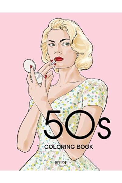 Harper Collins 50S Coloring Book A Fashion Coloring Book For Adults And Teens