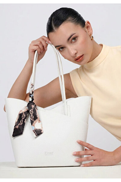 Fiona Women's Scarf Detailed Shoulder Bag with Puppy Design, Suitable for 2-P...
