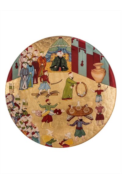 Paşabahçe Glass Geranlar Plate 32.5 Cm, 1 Piece