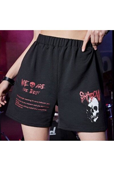 COZYWEAR We Are the Best Printed Black Shorts
