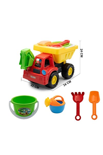 iTajir Sand and Excavation Truck Toy with Bucket and Beach Tools for Kids 3 P...