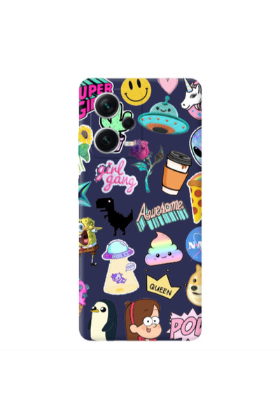Other Xiaomi Poco X5 Cartoon queen Dark blue Colored Silicone TPU Θήκη