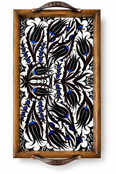 GÜL HEDİYELİK EŞYA Çini Büyük Boy Tepsi 20x40