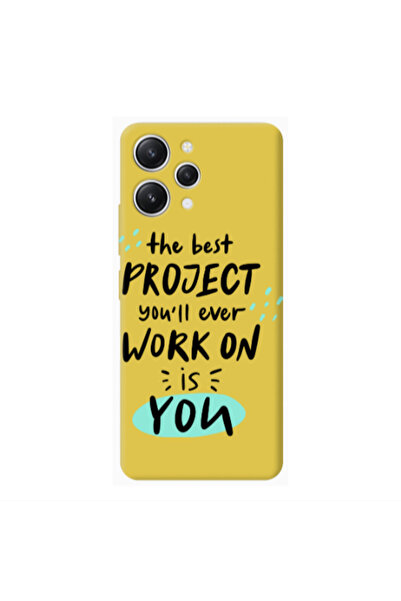 Other Xiaomi Redmi 12 The Best Project Yellow Colored Silicone TPU Θήκη