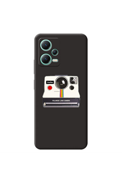 Other Xiaomi Redmi Note 12 Pro 5G Polaroid land camera Black Colored Silicone...