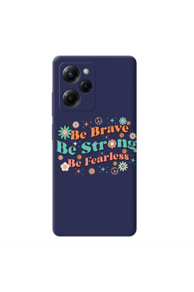 Other Xiaomi Poco X5 Pro Be Brave Dark blue Colored Silicone TPU Θήκη