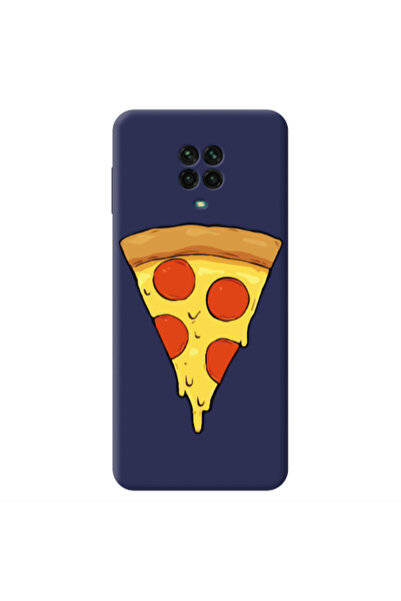 Other Xiaomi Redmi Note 9 Pro Pizza Slice Dark blue Colored Silicone TPU Θήκη
